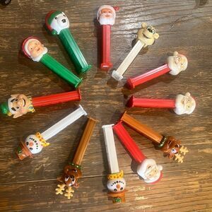 Vintage Christmas Pez Dispenser Dozen